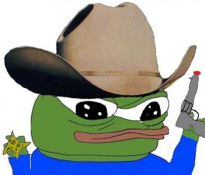 Pepe art cowboy western // 585x501 // 41.2KB
