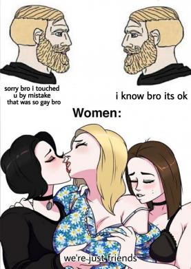 doomer_girl kissing lesbian meme // 1080x1523 // 162.7KB