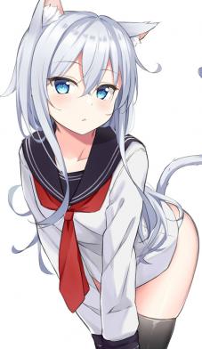 anime art catgirl // 700x1208 // 143.7KB